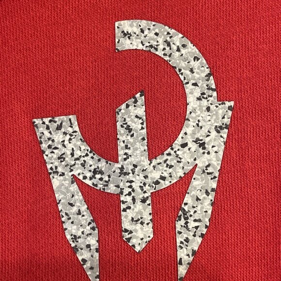 Adidas Patrick Mahomes Hoodie Mens Lg Red Sweatshirt Spell Out + Emblem‎ HT5344 - Picture 9 of 16